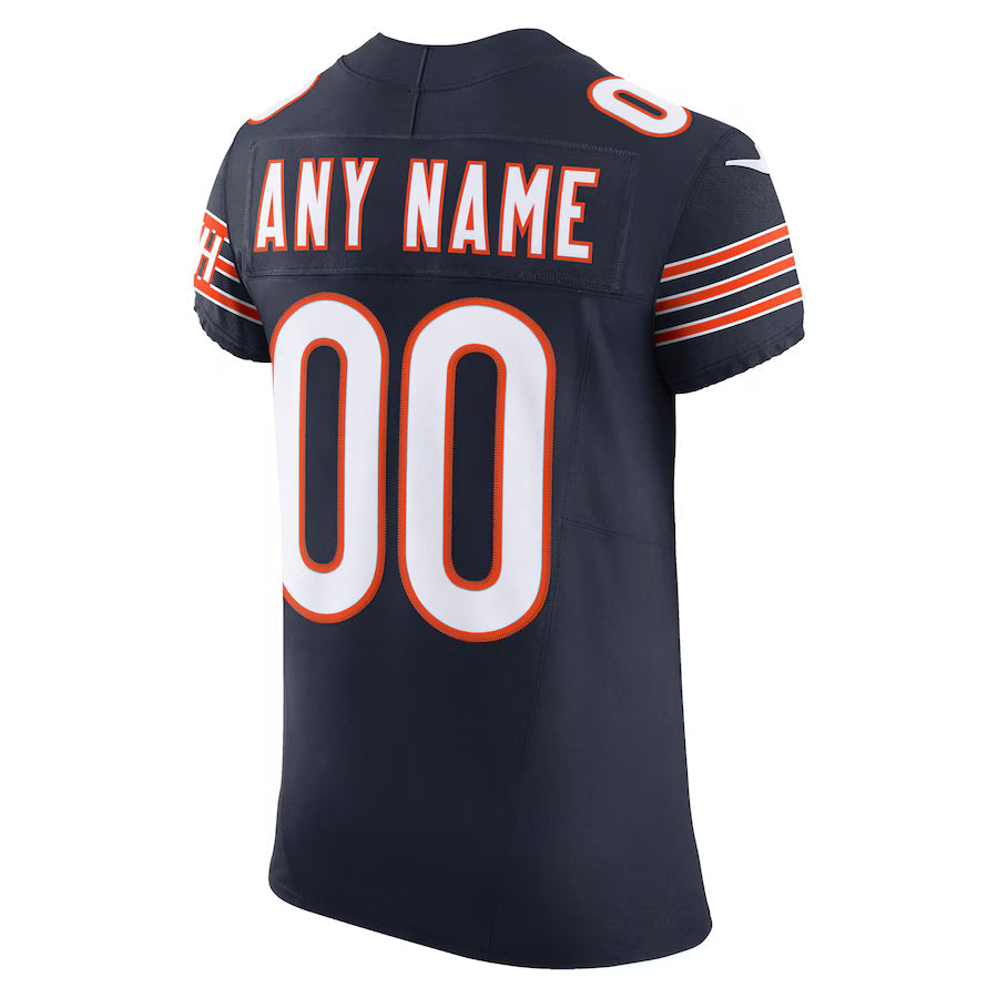 Custom C.Bears Navy Vapor F.U.S.E. Limited Jersey Stitched American Football Jerseys
