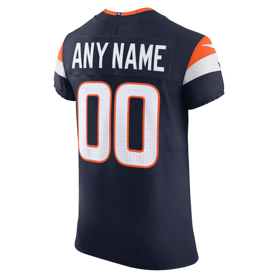 Custom D.Broncos Navy Vapor F.U.S.E. Limited Jersey Stitched American Football Jerseys