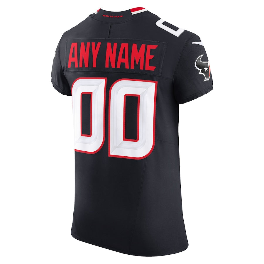 Custom H.Texans Navy Vapor F.U.S.E. Limited Jersey Stitched American Football Jerseys