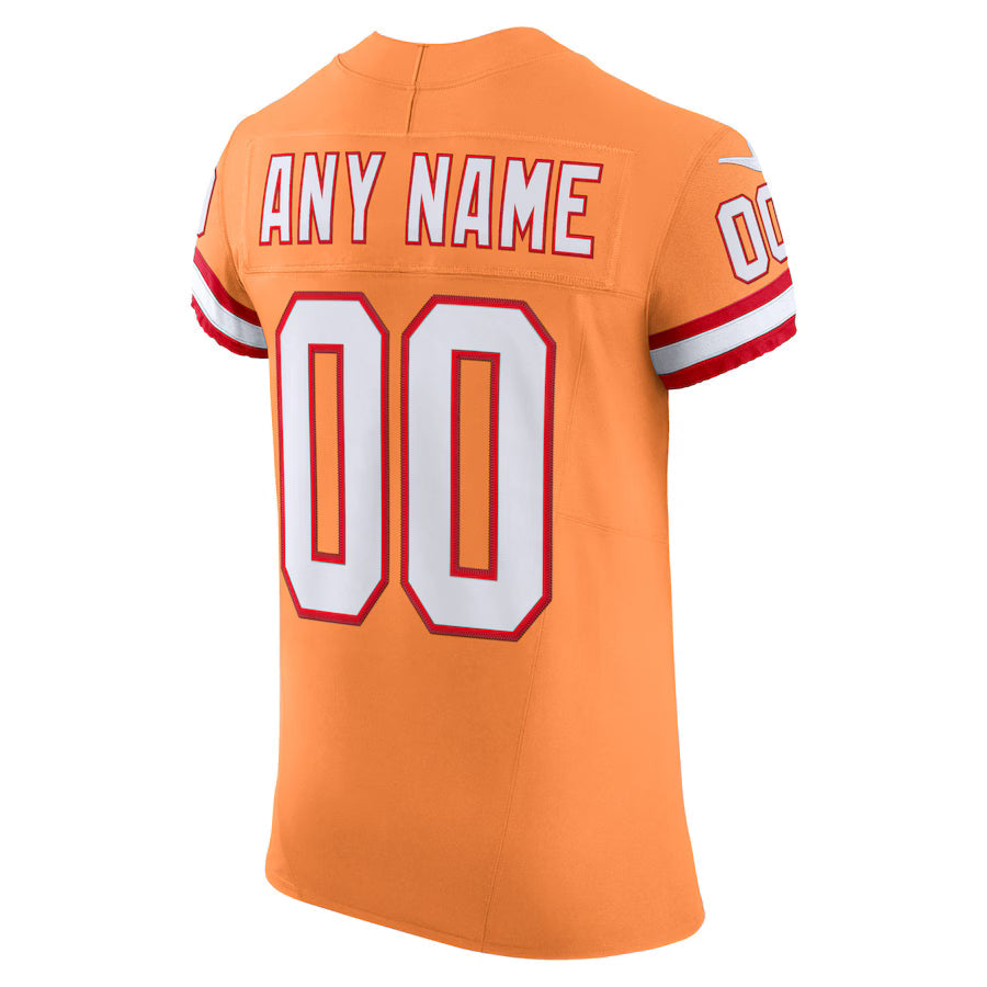 Custom TB.Buccaneers Orange Vapor F.U.S.E. Limited Jersey Stitched American Football Jerseys