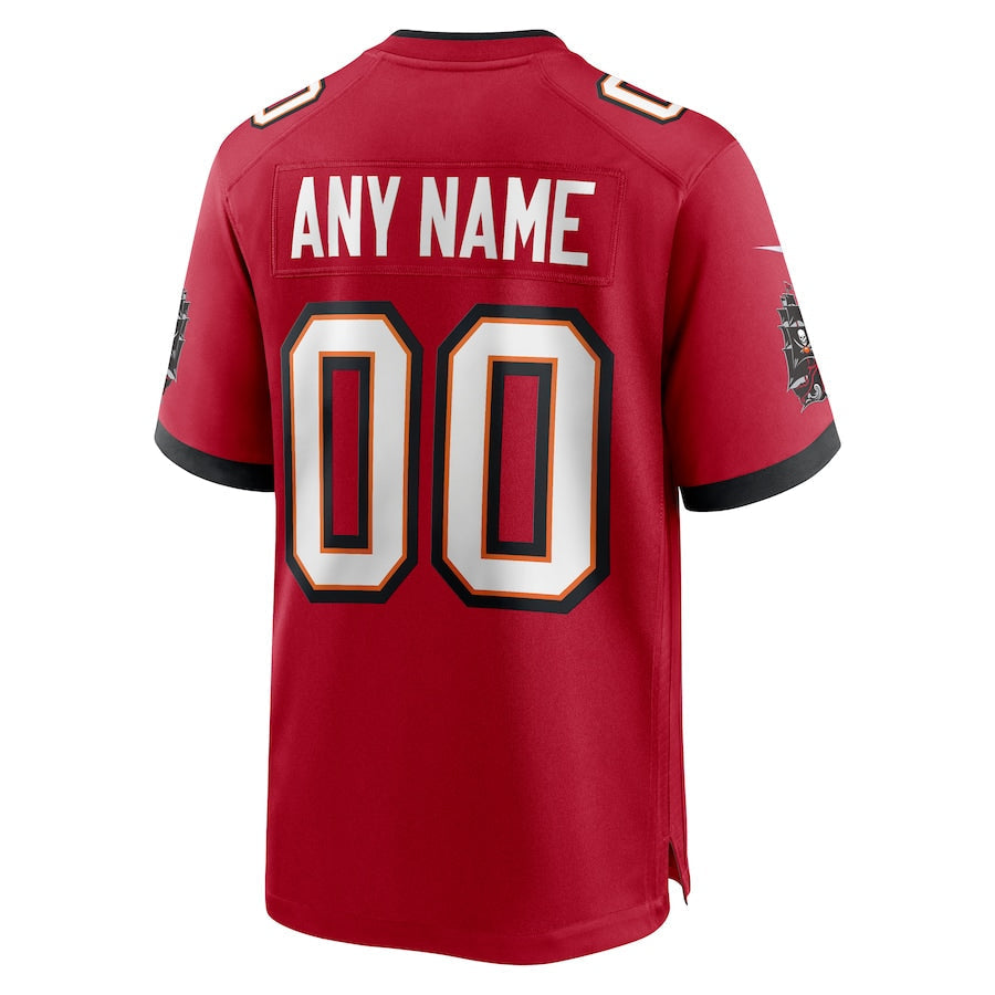 Custom TB.Buccaneers Red Game Jersey Stitched American Football Jerseys