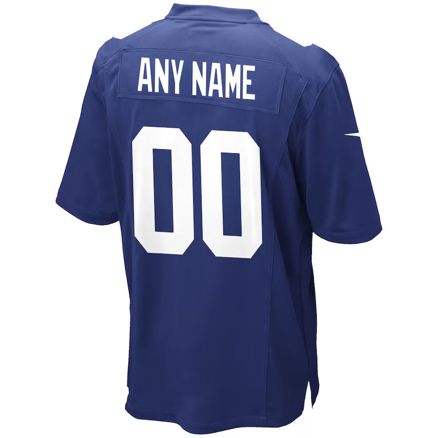 Custom NY.Giants Royal Game Jersey Stitched American Football Jerseys