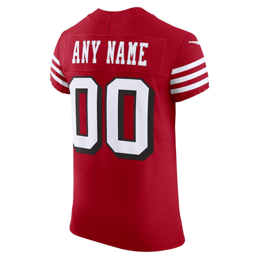 Custom SF.49ers Red Vapor F.U.S.E. Limited Jersey Stitched American Football Jerseys