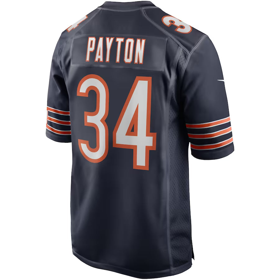 C.Bears #34 Walter Payton Navy Game Jersey Stitched American Football Jerseys