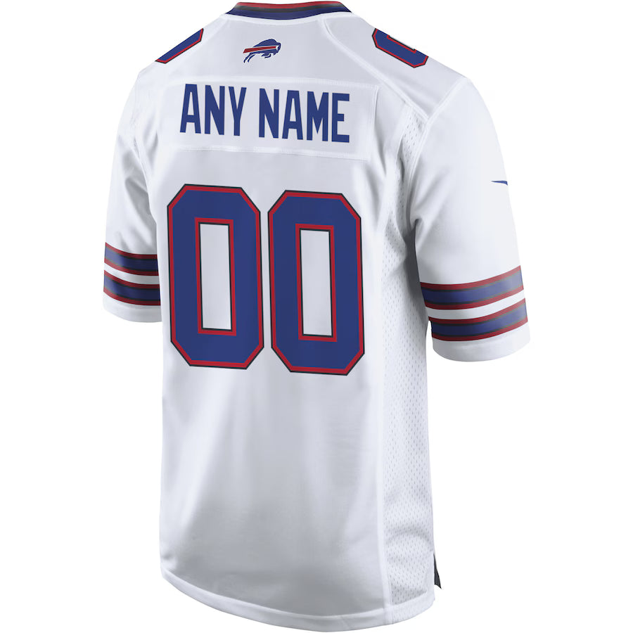 Custom B.Bills White Game Jersey Stitched American Football Jerseys