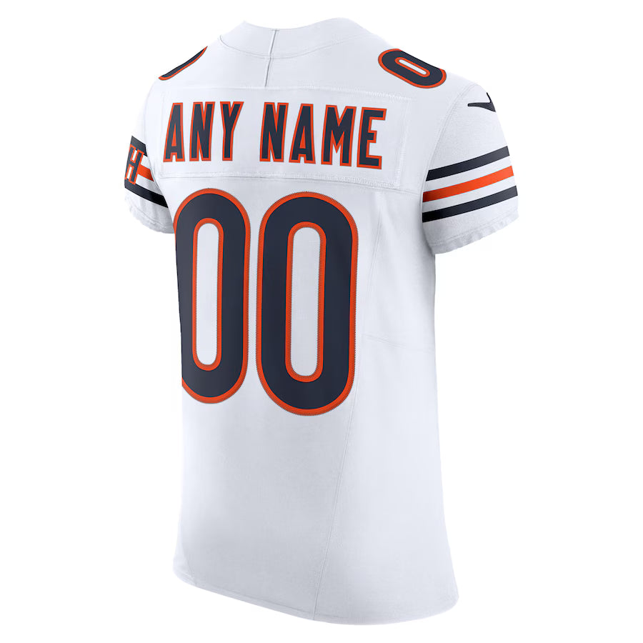 Custom C.Bears White Vapor F.U.S.E. Limited Jersey Stitched American Football Jerseys