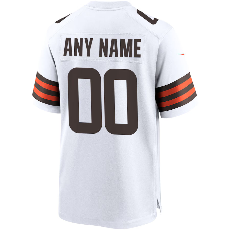 Custom C.Browns White Game Jersey Stitched American Football Jerseys