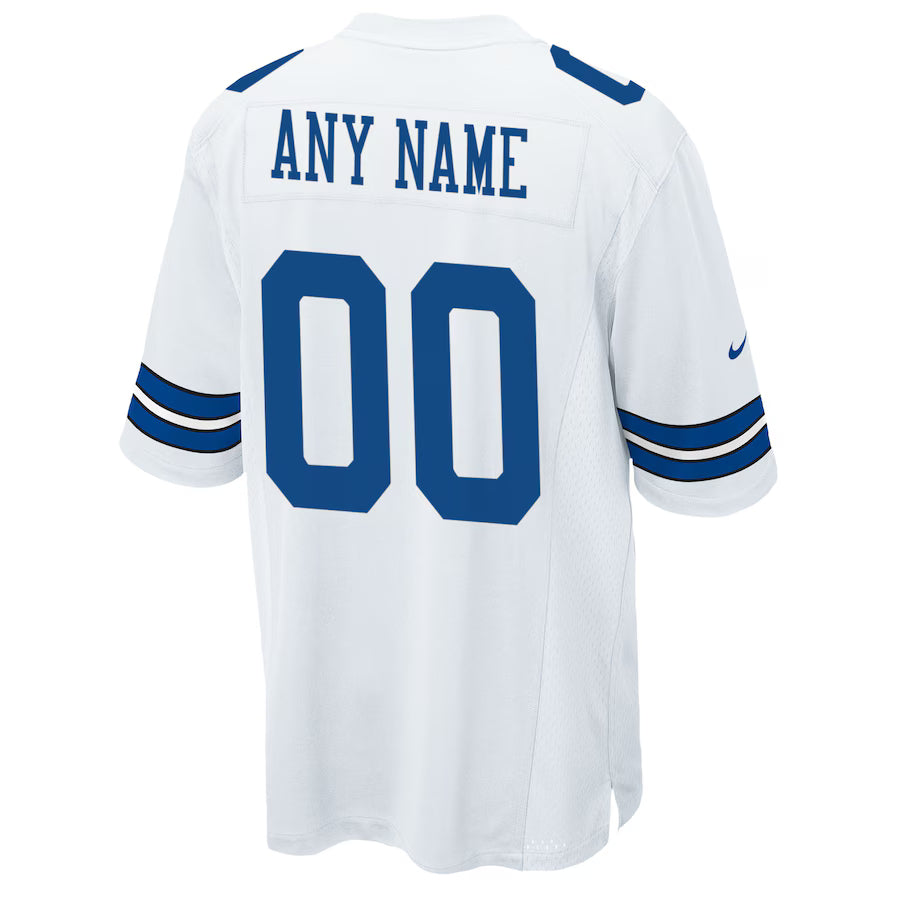Custom D.Cowboys White Game Jersey Stitched American Football Jerseys