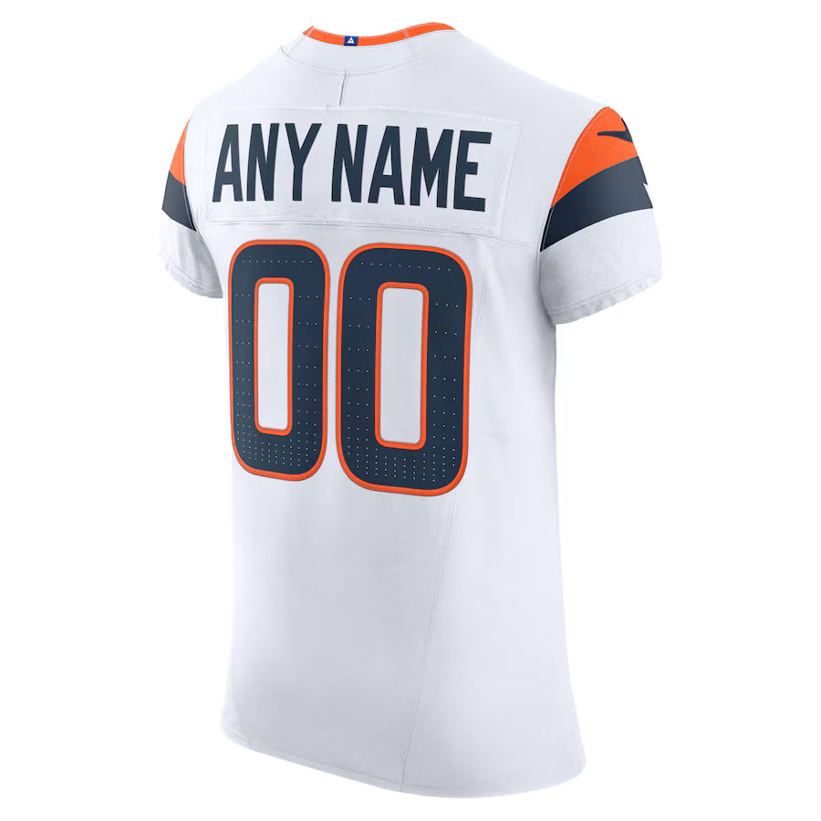 Custom D.Broncos White Vapor F.U.S.E. Limited Jersey Stitched American Football Jerseys