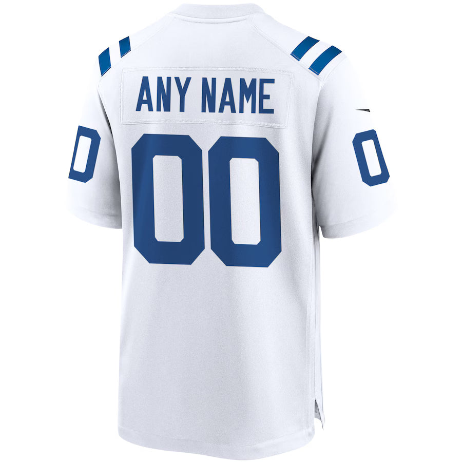 Custom IN.Colts White Game Jersey Stitched American Football Jerseys