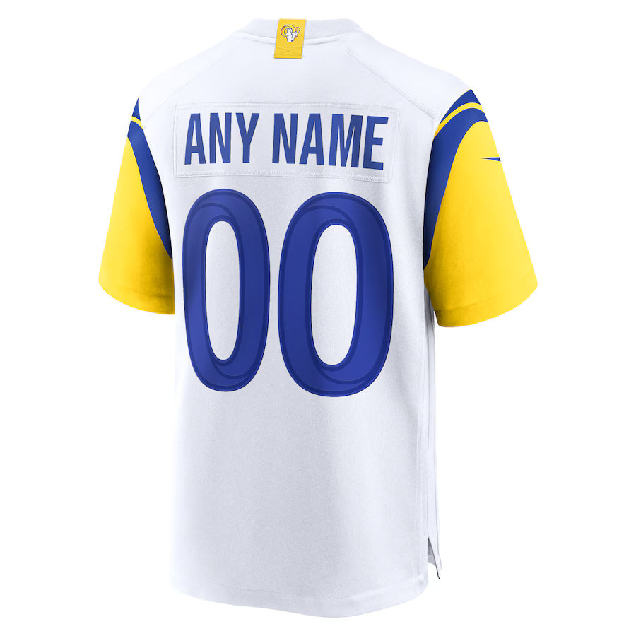 Custom LA.Rams White Game Jersey Stitched American Football Jerseys