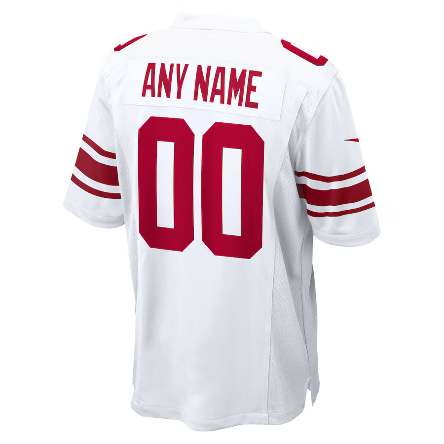 Custom NY.Giants White Game Jersey Stitched American Football Jerseys