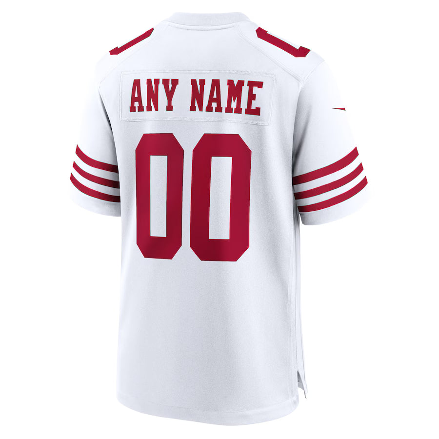 Custom SF.49ers White Game Jersey Stitched American Football Jerseys
