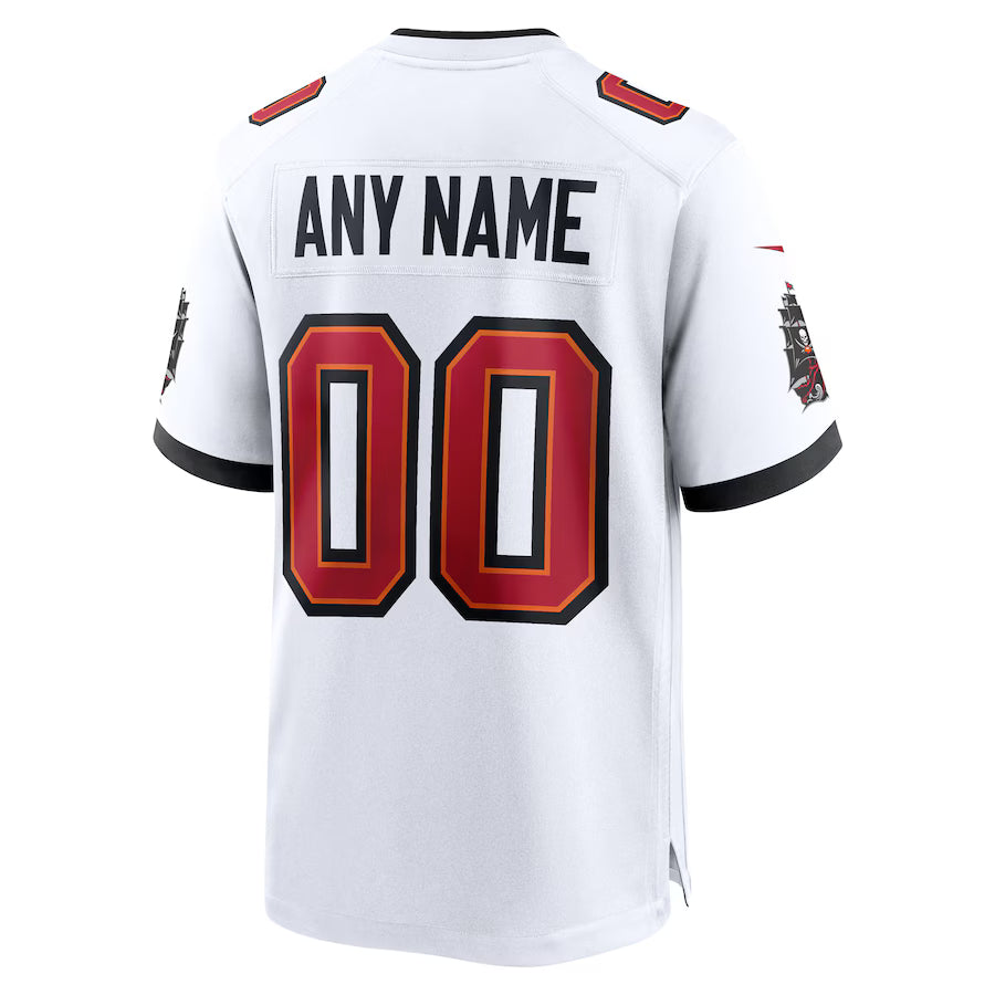 Custom TB.Buccaneers White Game Jersey Stitched American Football Jerseys