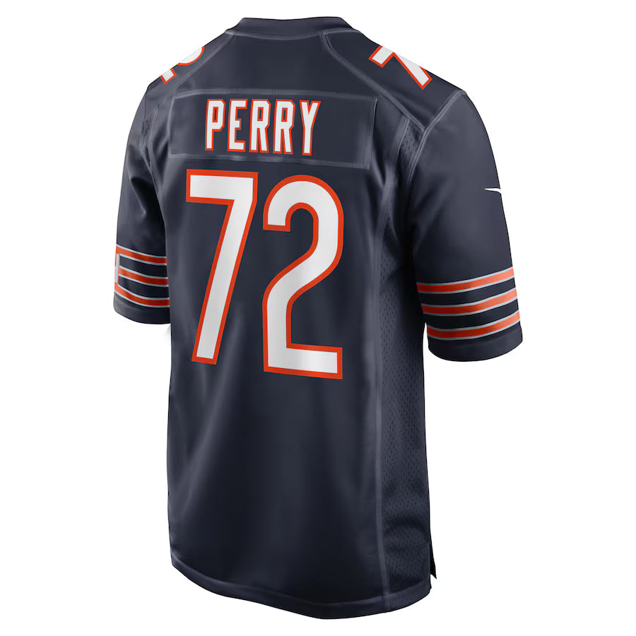 C.Bears #72 William Perry Navy Game Jersey Stitched American Football Jerseys