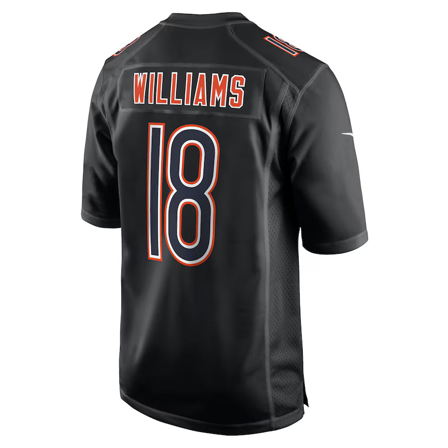 C.Bears #18 Caleb Williams Carbon Black Game Jersey Stitched American Football Jerseys