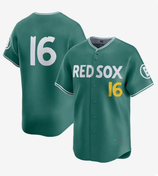 Boston Red Sox #16 Jarren Duran 2025 City Connect Limited Player Jersey - Green Stitched Baseball Jersey