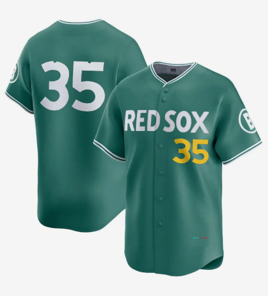 Boston Red Sox #35 Garrett Crochet 2025 City Connect Limited Player Jersey - Green Stitched Baseball Jersey